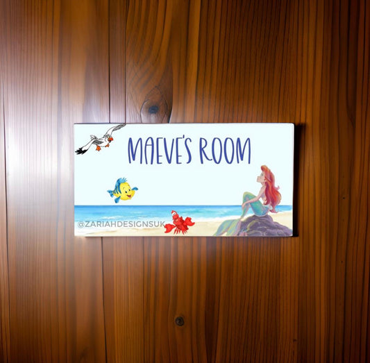 The Little Mermaid Personalised Door/Room Sign